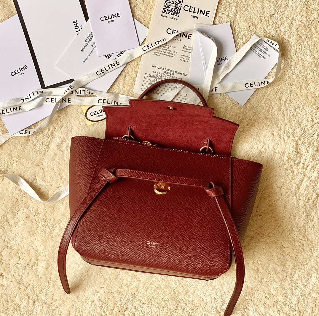 CELINE赛琳Belt 掌纹系列鲶鱼包189003