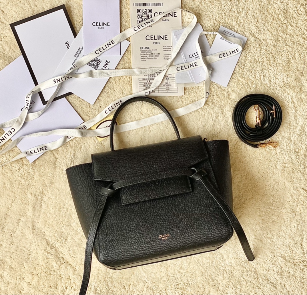 CELINE赛琳Belt 掌纹系列鲶鱼包189003