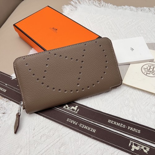 Hermes Constance Wallet, Original Lychee Grain Leather, Zip Around, 19*11*2cm 1 Hermes Constance Wallet, Original Lychee Grain Leather, Zip Around, 19*11*2cm