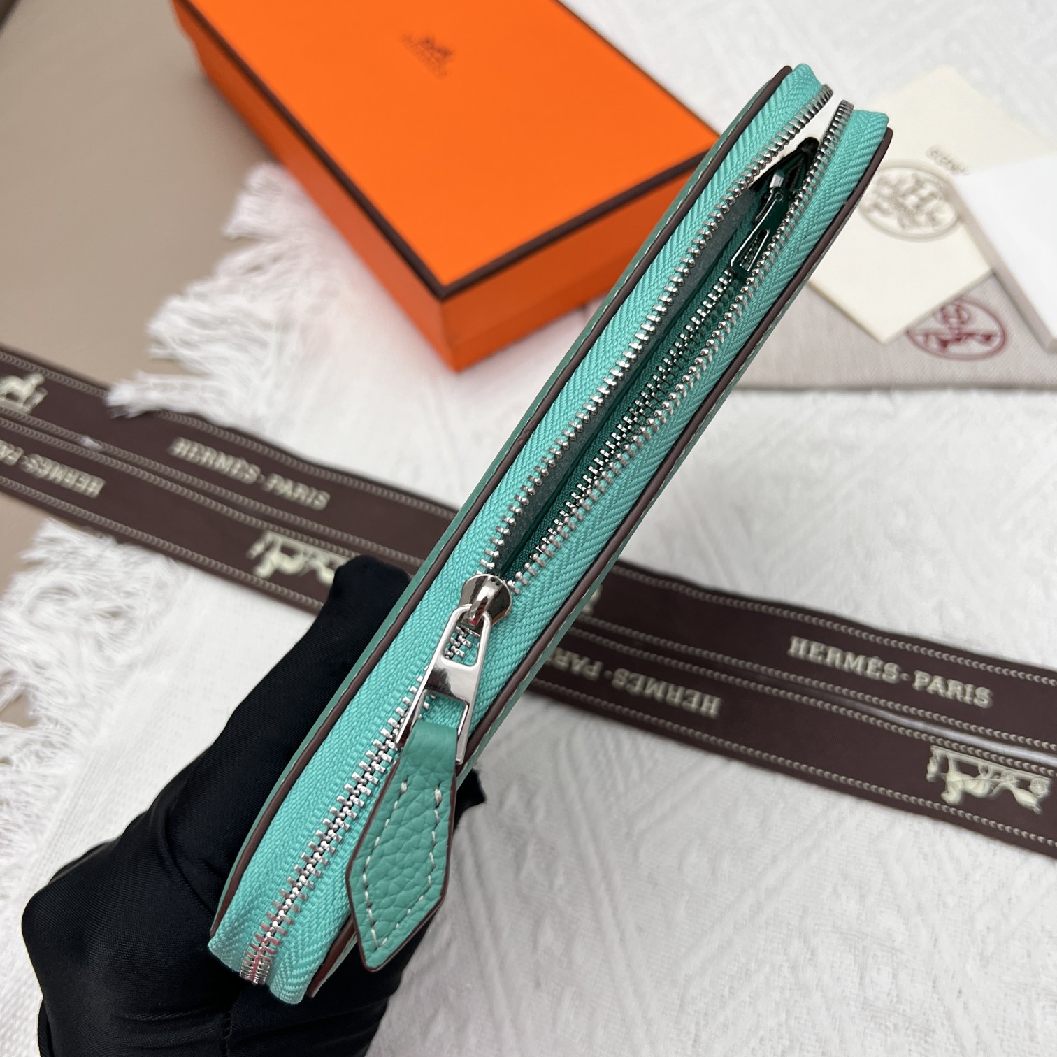 Hermes Constance Long Wallet, Imported Leather, Zip Around Closure 7 a1656577385299 4446