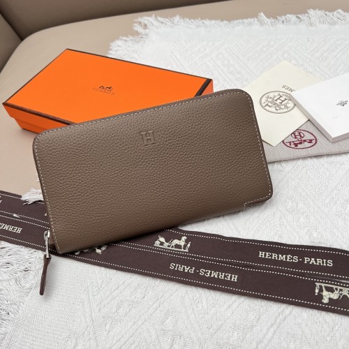 Hermes Constance Wallet, Luxurious Leather Zip-Around with Card Slots