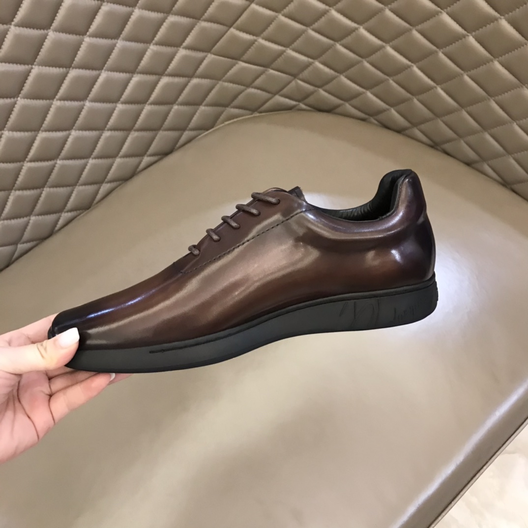 Berluti/布鲁提 2022新款来袭 进口牛皮材质纯手工重复擦色皮鞋