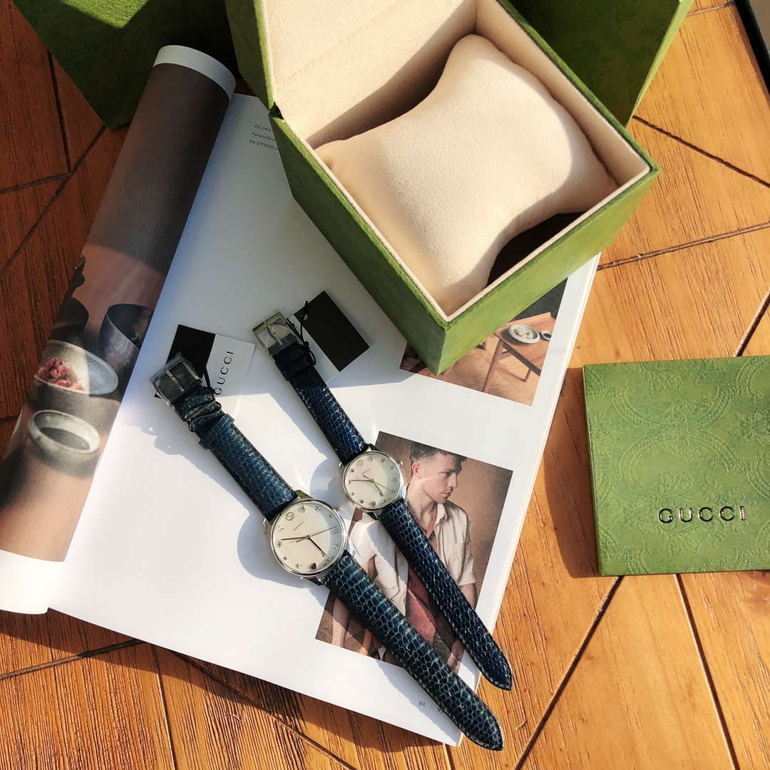 NO:388320,Batch: Original box: 30 Gucci model YA1264049 bottom cover code and tag code, large size 36MM/small 29MM. Polished stainless steel thin case, paired with interlocking G crown, shell dial, paired with silver stars and planet patterns, Gucci scale interlocking G, bees, stars, rivets and rose gold heart shape, and colored shell disc, paired with golden comet pattern, snap buckle bottom cover, matched with bee carving, lizard leather strap with stainless steel pin buckle, original Swiss movement, sapphire crystal, with anti-reflective coating, waterproof level up to 5 ATM (160 feet/50 meters) with original box, fidelity!  ,gucci,gucci19860909批: 原盒:30 古驰 Gucci型号YA1264049底盖编码和吊牌编码一致,大号36MM/小号29MM.抛光不锈钢薄表壳,搭配interlocking G表冠,贝壳表盘,配以银色星星和星球图案,Gucci刻度interlocking G、蜜蜂、星星、铆钉和玫瑰金色心形,以及彩色贝壳盘,搭配金黄色彗星图案,按扣底盖,配以蜜蜂雕花,蜥蜴皮表带配以不锈钢针式带扣,原装瑞士机芯,蓝宝石色水晶,配以防反光涂层,防水级别达到5 ATM（160英尺/50米）配原盒,保真！,,gucci,gucci,Watch