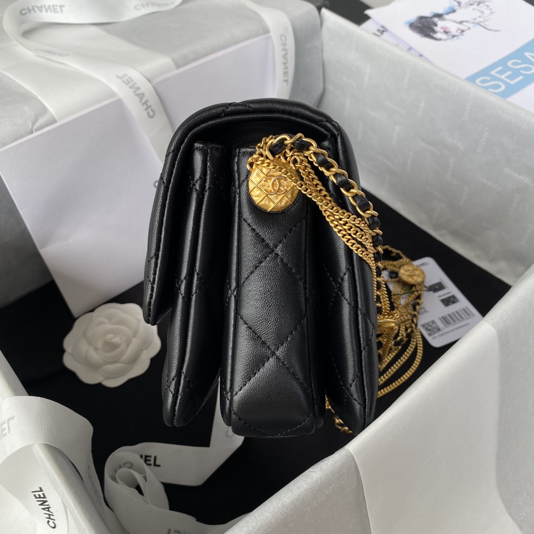 Chanel AS3378 Flap Bag with Coin Chain - Stylish & Functional 6 i1656558597 1159 4