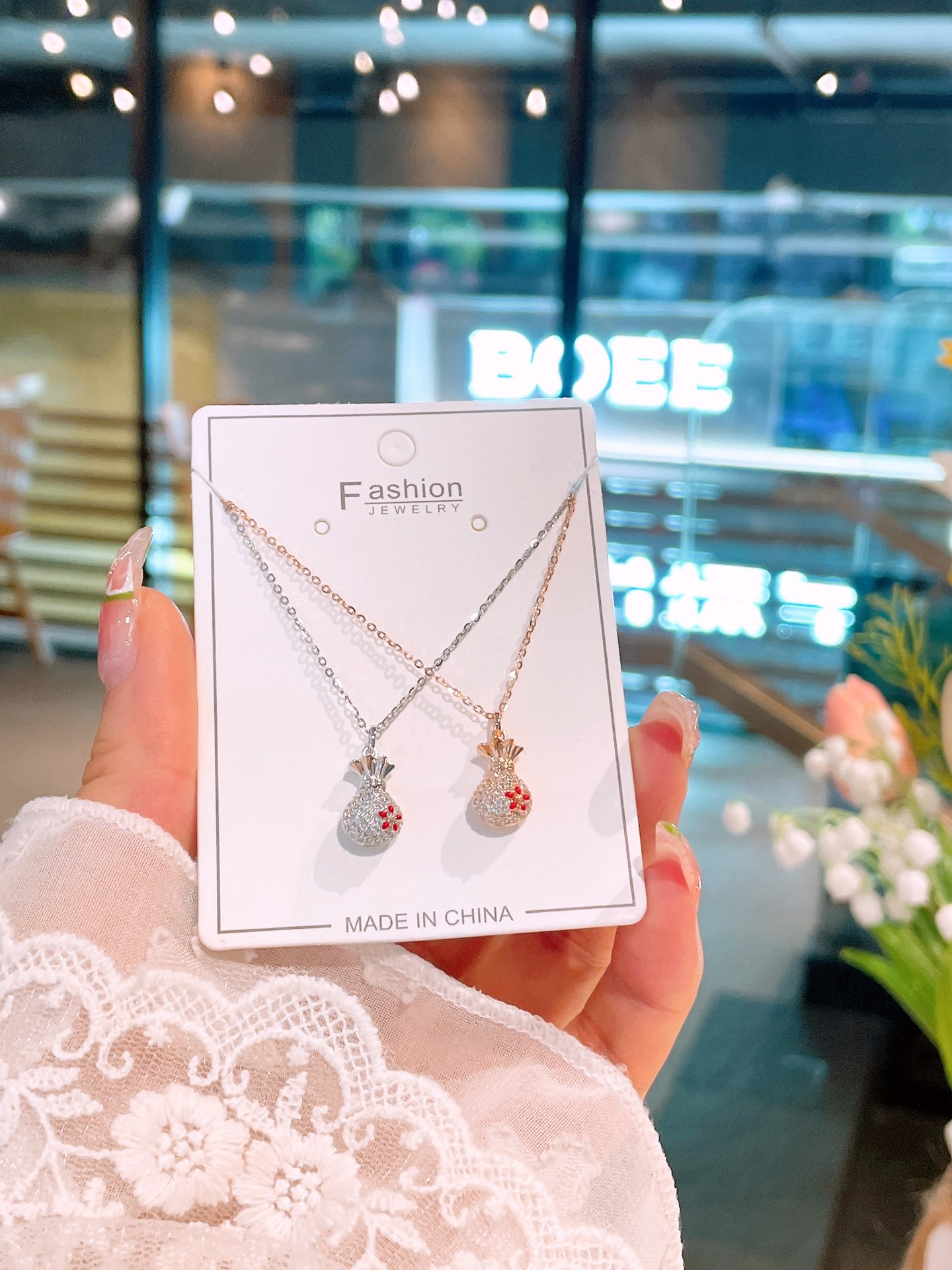 韓国風高品質シルバーネックレスシルバー 新築祝い