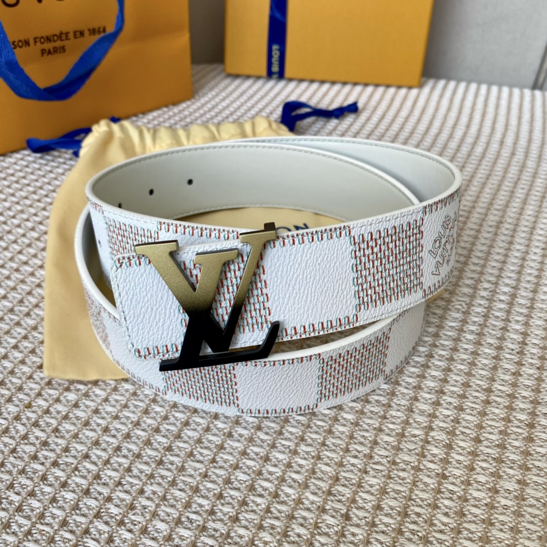 Replica Shop
 Louis Vuitton Belts Men Calfskin Cowhide