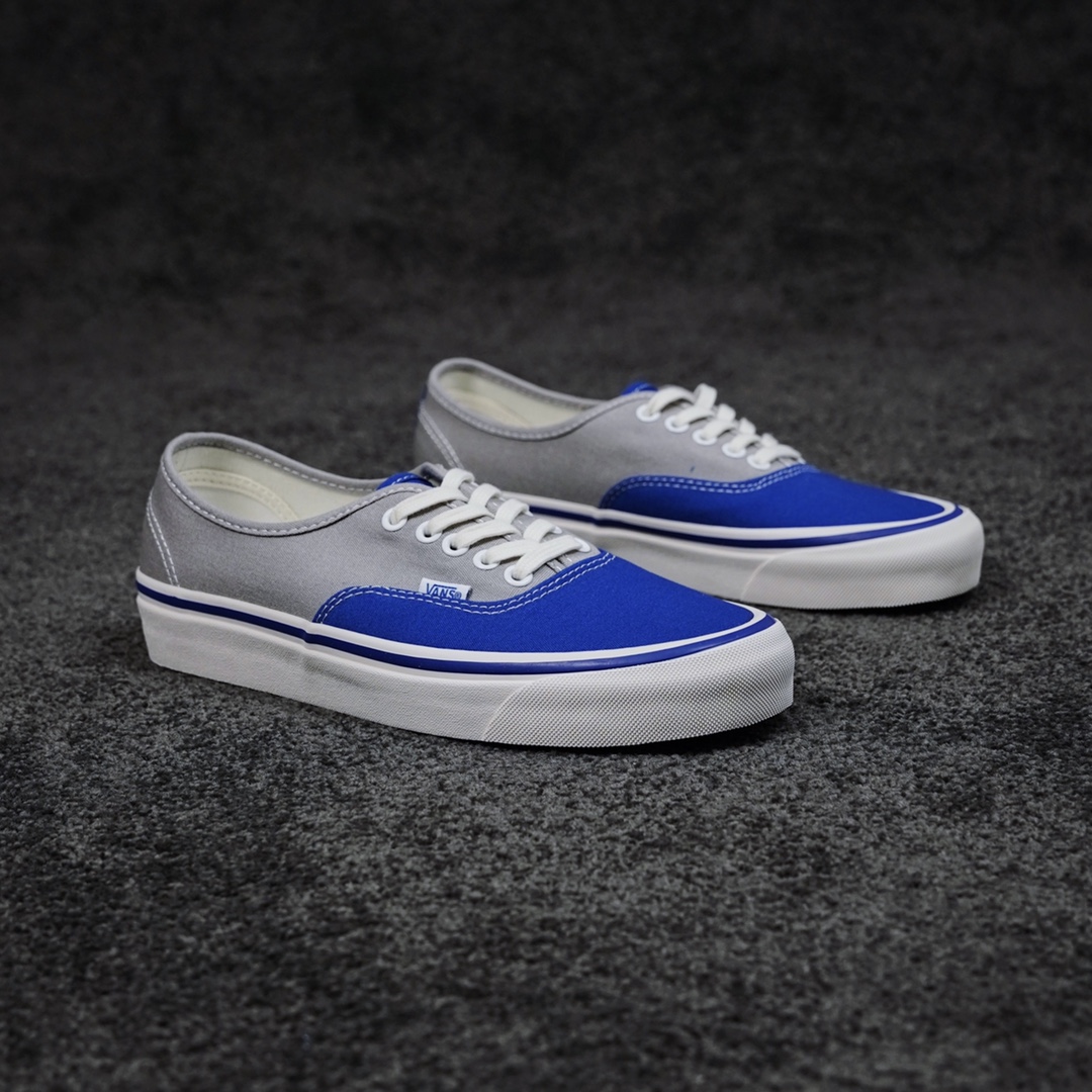 G0 Vans Vault OG Authentic LX 灰蓝拼接2022春夏新款 复古休闲低帮滑板鞋小红书爆款 得物(毒)推荐纯原1:1 原厂硫化工艺官方