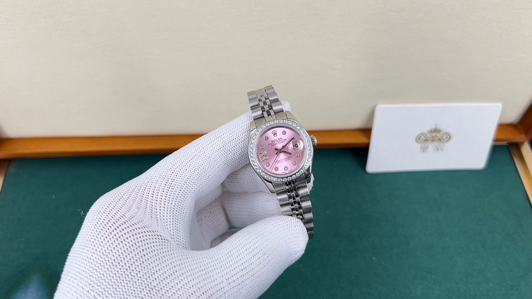 Rolex 皇家 劳力士女装日志系列，粉面星星28mm