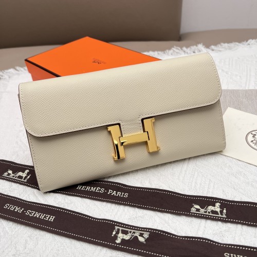 Hermès Constance Long Wallet in Beige Epsom Leather with Gold Hardware 1 Hermès Constance Long Wallet in Beige Epsom Leather with Gold Hardware