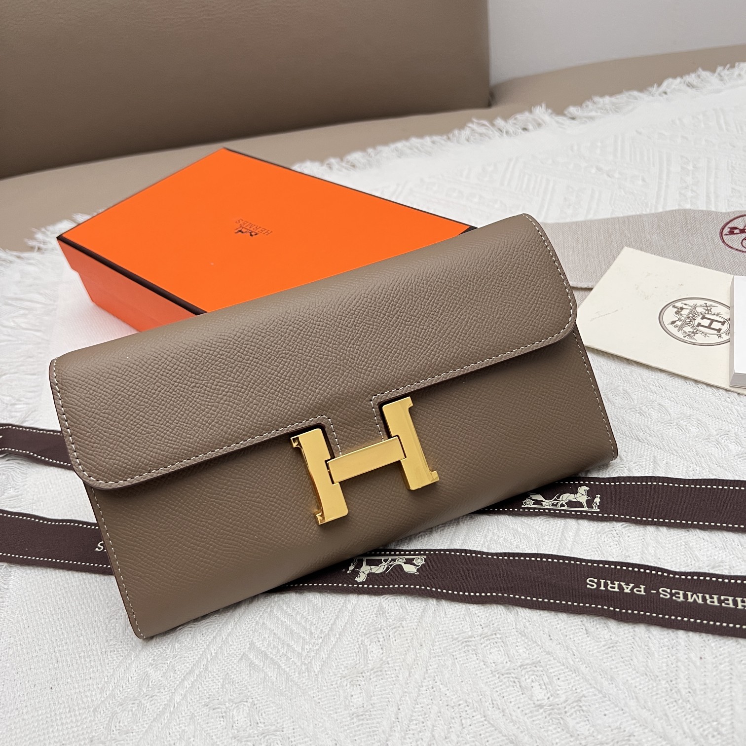 Hermès Constance Portemonnee - Stijlvol en Functioneel Design