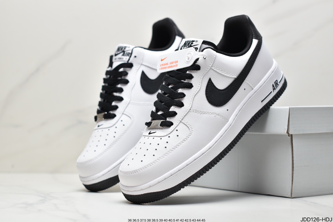 120 耐克Nike Air Force 1’07 Low"White/Black"空军一号经典低帮百搭休闲运动板鞋“ DH7561-102