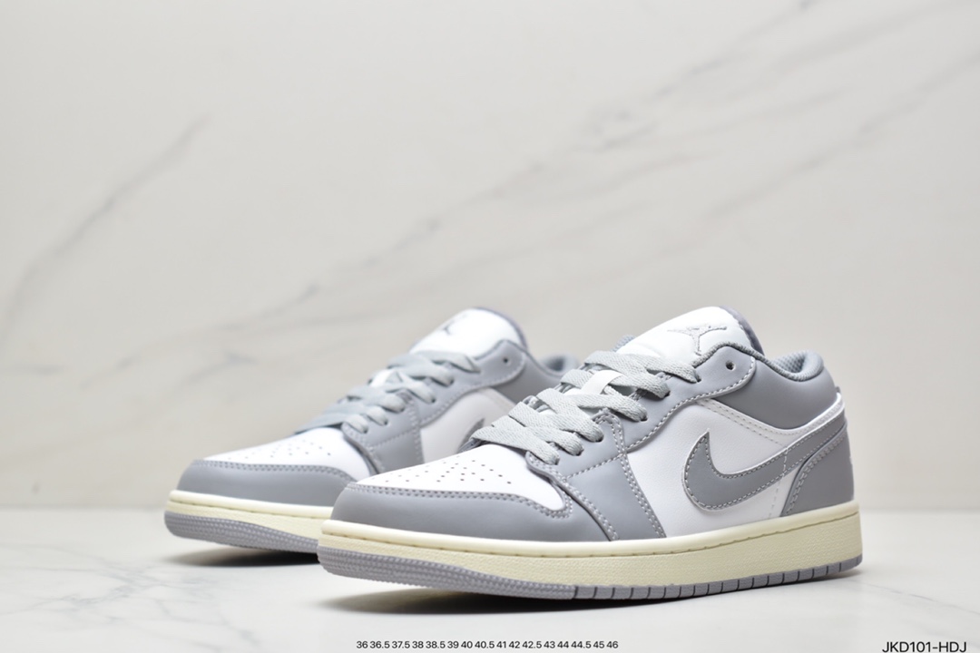 160 Air Jordan 1 Low 灰白AJ1乔1低帮休闲板鞋 553558-053