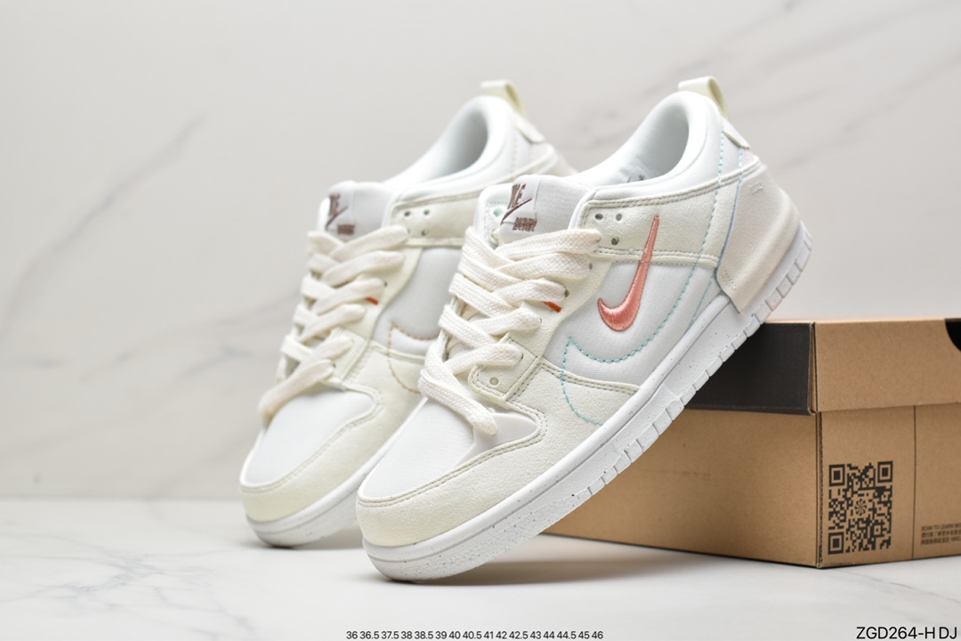 290 耐克 Nike Dunk Low Disrupt 2“Pale lvory” 奶油白粉DH4402-100