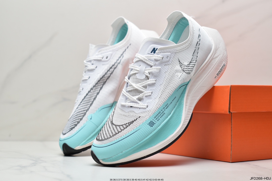 170 ZoomX Vaporfly NEXT% 2”Ice Blue”破2系列马拉松泡棉超轻缓震运动慢跑鞋 DM8324-400