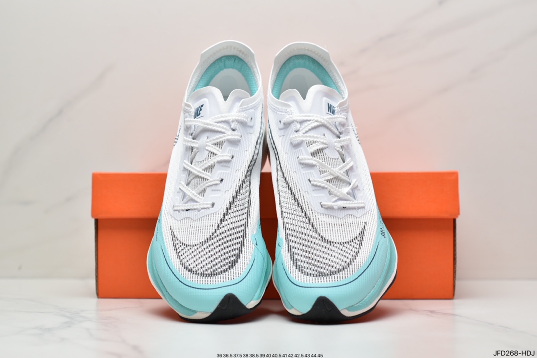 170 ZoomX Vaporfly NEXT% 2”Ice Blue”破2系列马拉松泡棉超轻缓震运动慢跑鞋 DM8324-400