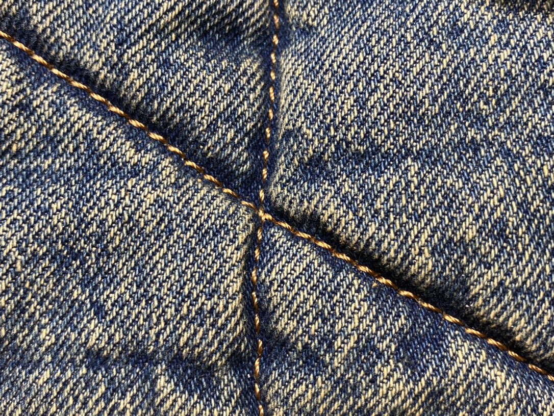 YSL LOULOU PUFFER 35CM 牛仔布纹大号绗缝包 577475