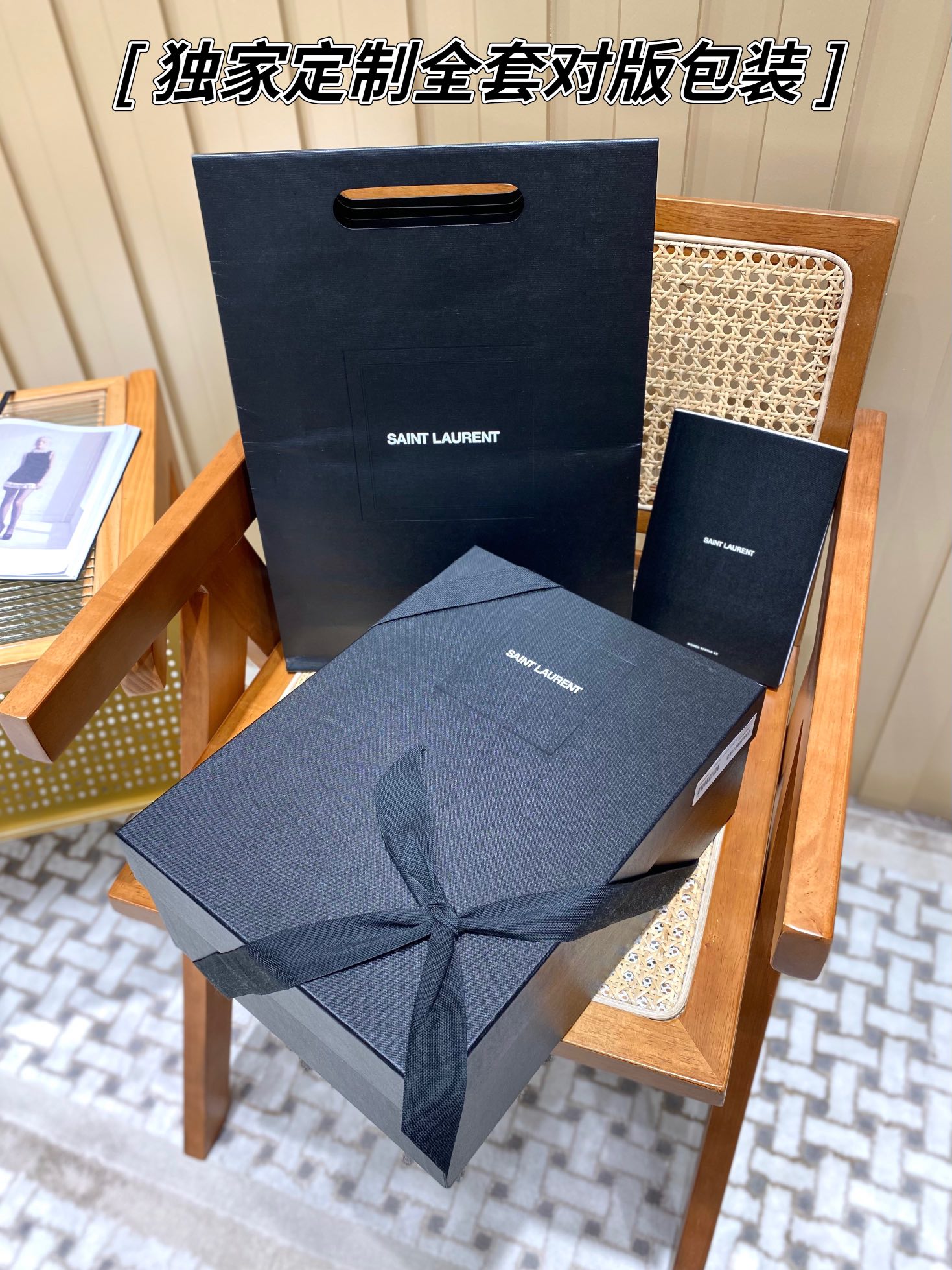 YSL LOULOU PUFFER 35CM 牛仔布纹大号绗缝包 577475