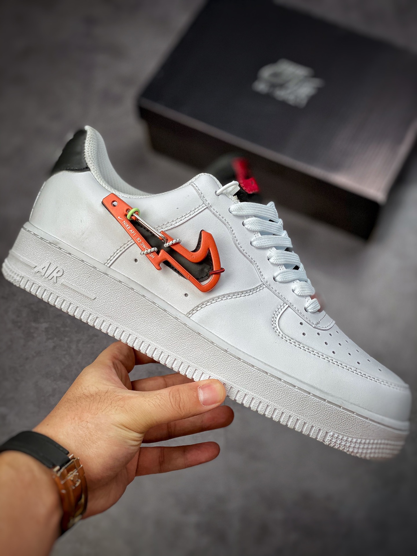 170 Nike Air Force 1 Low 07 黑白红 登山扣 DH7579-100