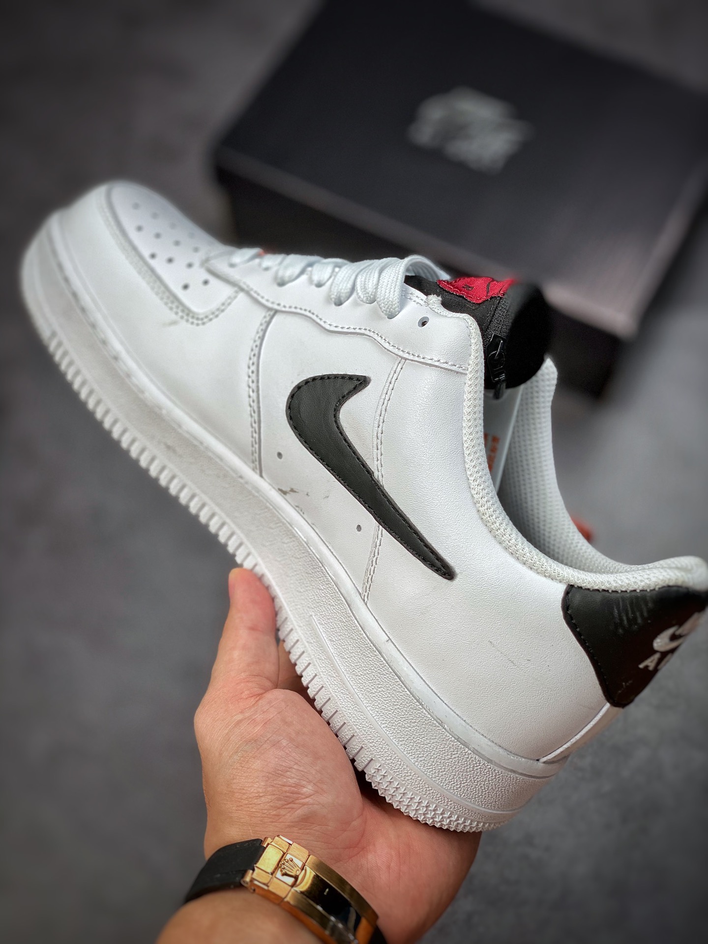 170 Nike Air Force 1 Low 07 黑白红 登山扣 DH7579-100