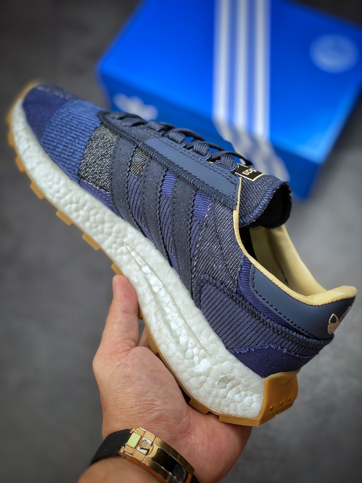 200 adidas Racing E5 Boost Prototype  速度轻盈复古系列 GW2114