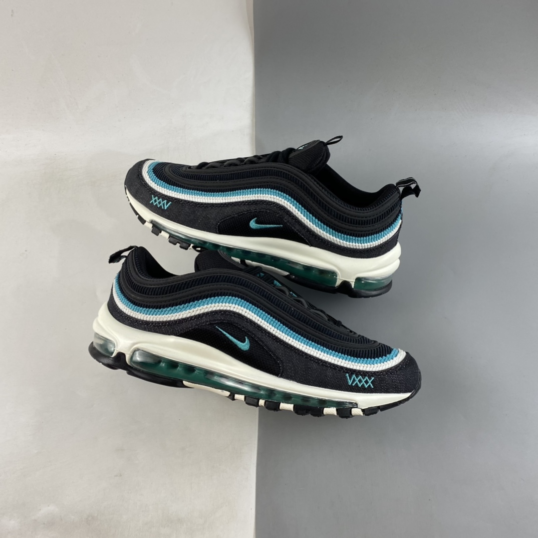 P240  Nike Air Max 97 ”Sport Turbo” 黑蓝色 子弹气垫运动跑步鞋 DN1893-001