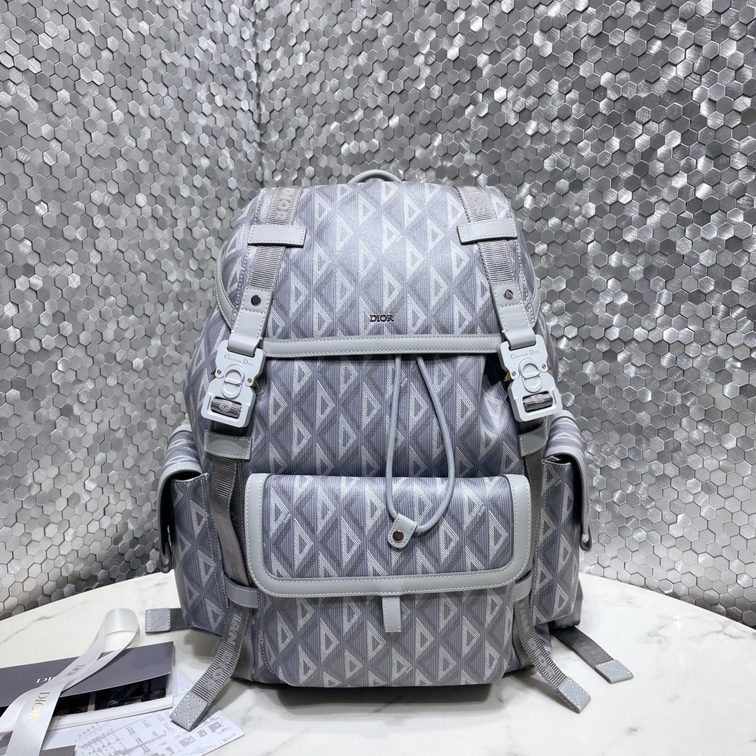 Dior Bags Backpack Canvas Cowhide Nylon Diamond Casual