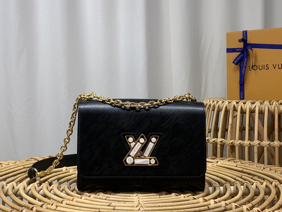 Louis Vuitton Bags Handbags Best Wholesale Replica
 Black Epi Resin LV Twist M50280