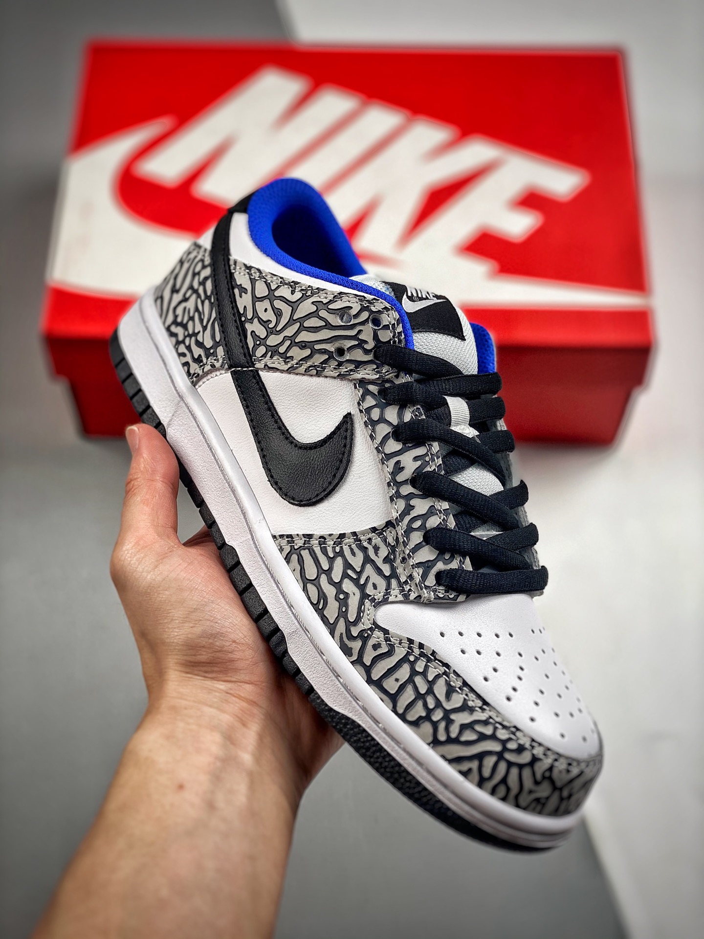 -2 Nike SB Dunk Low réplica blanco/agrietado, producción original de gran fábrica, muy recomendado 👏, materiales de pr…