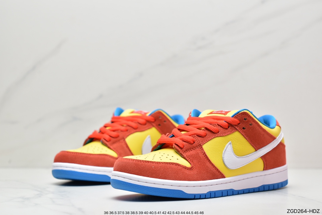 290 Nike SB Dunk Low ”Bart Simpson” 辛普森黄橙蓝 BQ6817-602