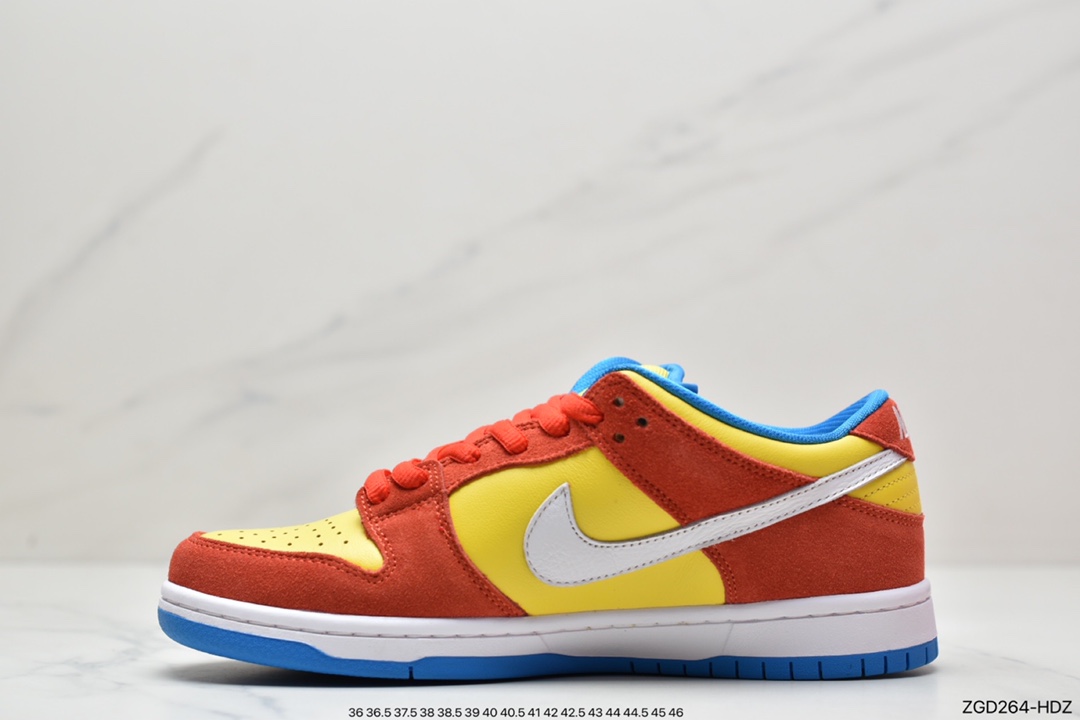 290 Nike SB Dunk Low ”Bart Simpson” 辛普森黄橙蓝 BQ6817-602