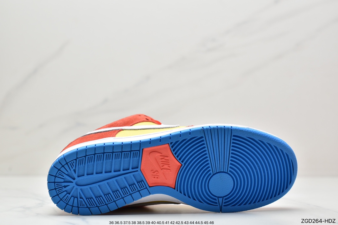 290 Nike SB Dunk Low ”Bart Simpson” 辛普森黄橙蓝 BQ6817-602