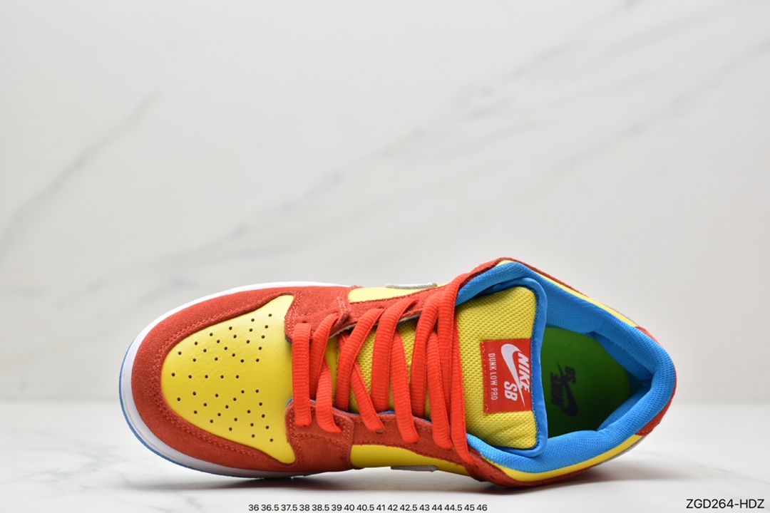 290 Nike SB Dunk Low ”Bart Simpson” 辛普森黄橙蓝 BQ6817-602