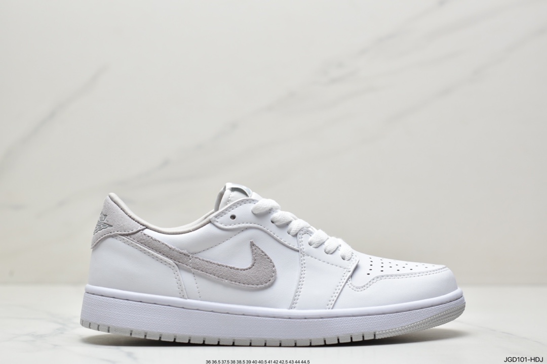 Air Jordan 1 Low grey and white AJ1 Joe 1 low-top casual sneakers 553558-053