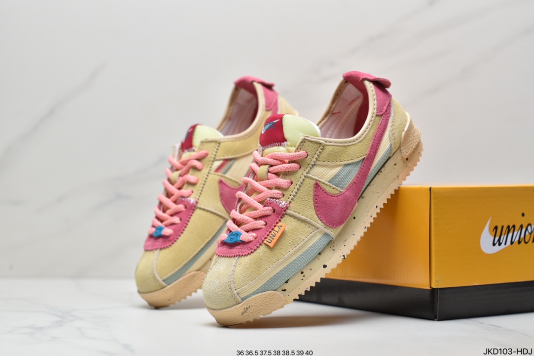 160 耐克Union x Nike Cortez情侣款 阿甘系列 运动休闲跑步鞋DR1413