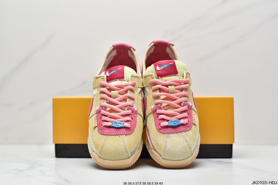 160 耐克Union x Nike Cortez情侣款 阿甘系列 运动休闲跑步鞋DR1413