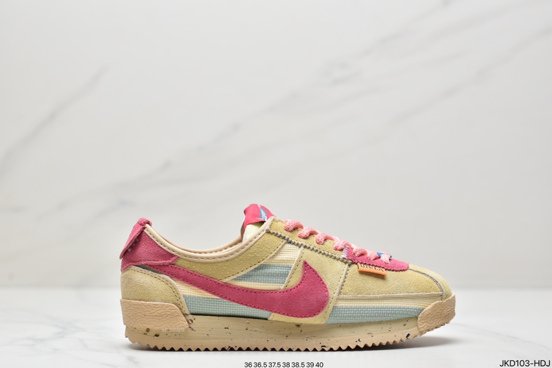 160 耐克Union x Nike Cortez情侣款 阿甘系列 运动休闲跑步鞋DR1413