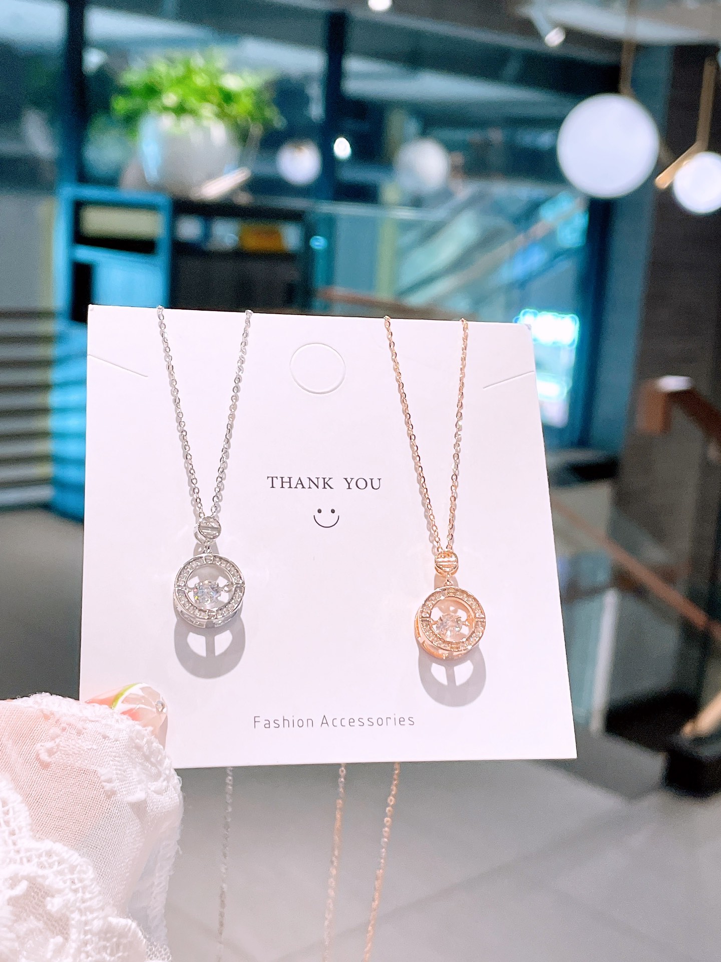 繊細純銀ネックレスシルバー 婚姻届提出