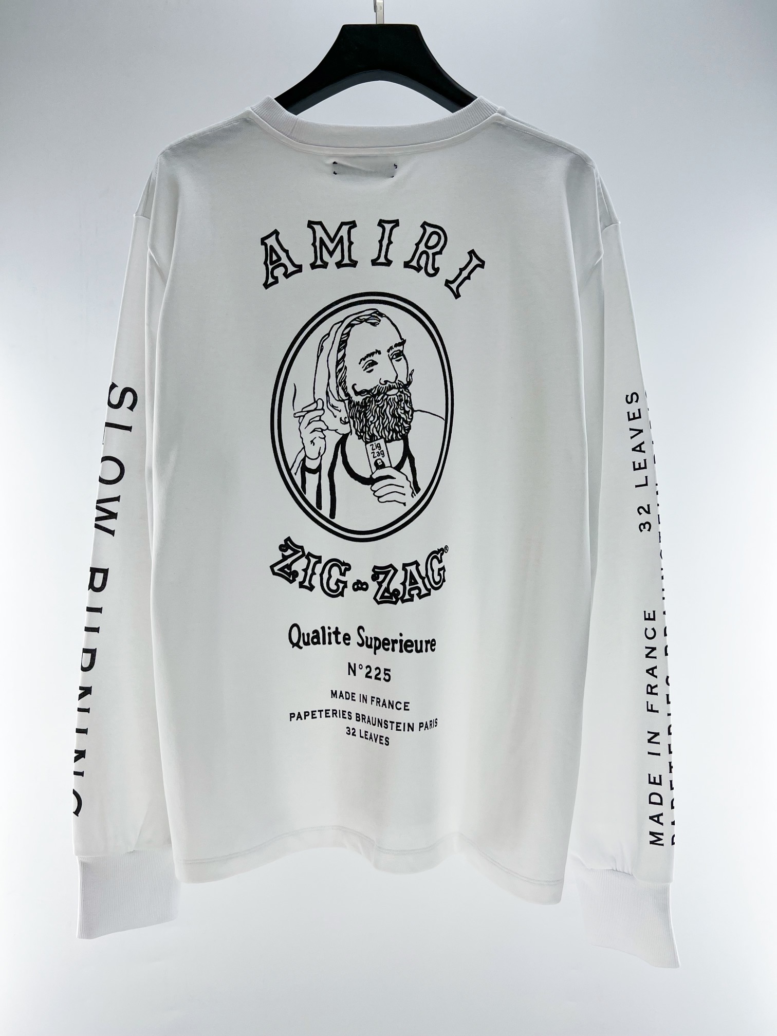 Amiri Men's Crewneck Sweatshirt with Portrait Graphic Print, Long Sleeve 9 i1656739276 707 7