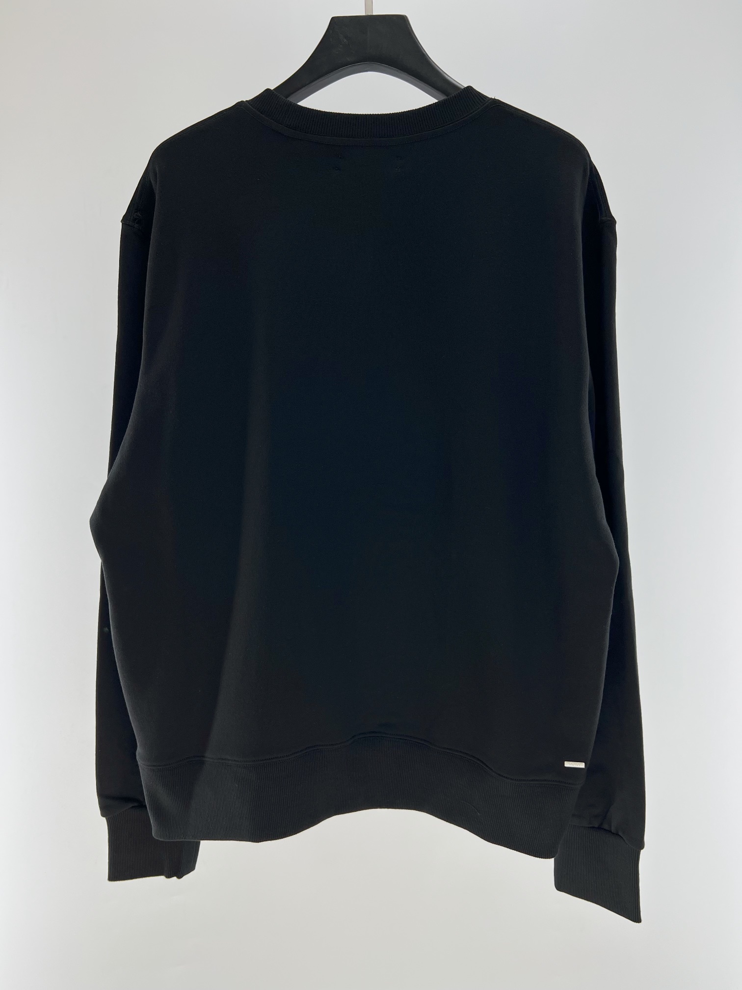 Amiri Men's Black Cotton Fleece Sweatshirt With White Logo - Crew Neck 3 i1656739677 976 1