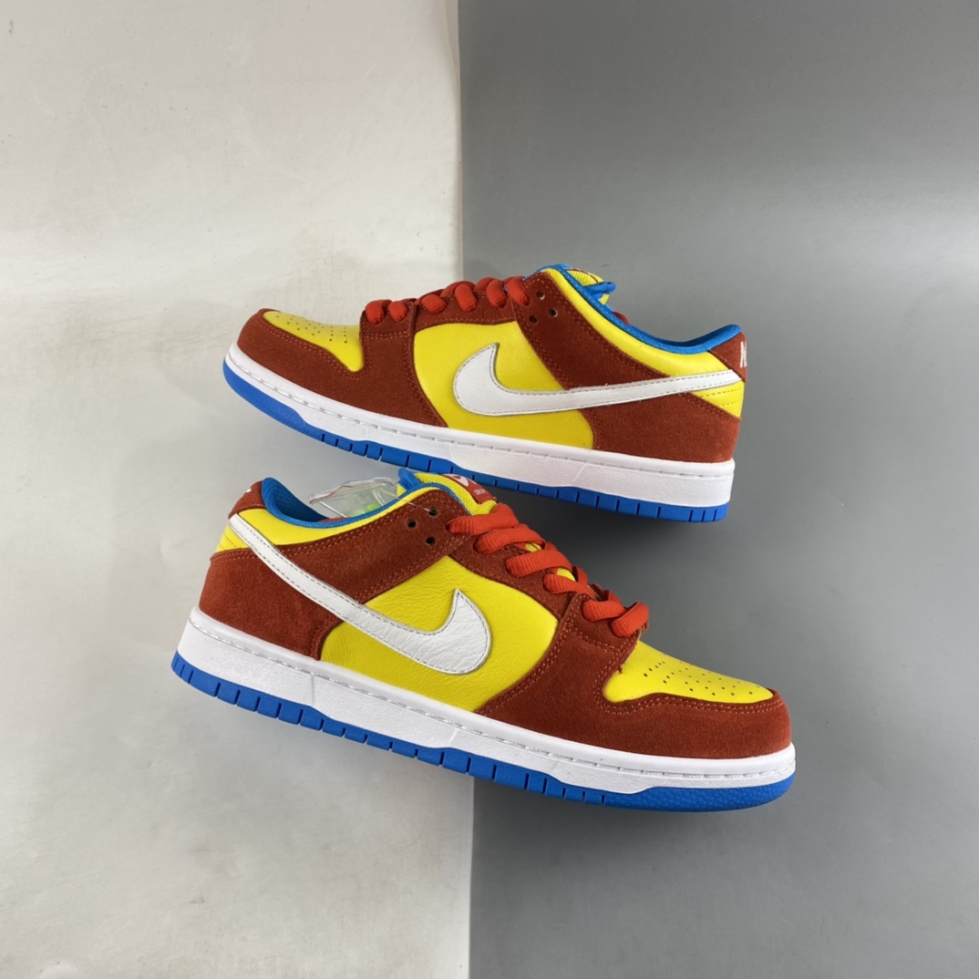 P300  Nike SB Dunk Low Pro ”Bart Simpson” 黄橙色辛普森板鞋 BQ6817-602