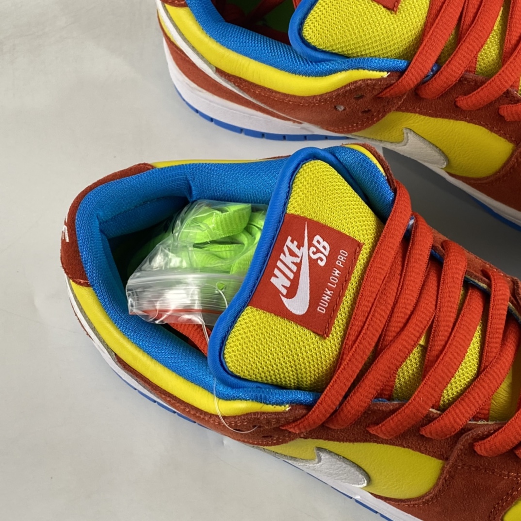 P300  Nike SB Dunk Low Pro ”Bart Simpson” 黄橙色辛普森板鞋 BQ6817-602