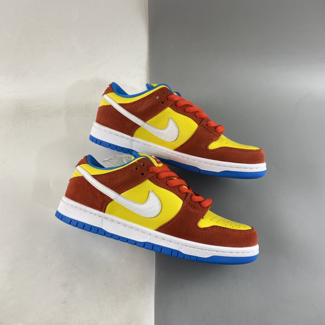 P300  Nike SB Dunk Low Pro ”Bart Simpson” 黄橙色辛普森板鞋 BQ6817-602
