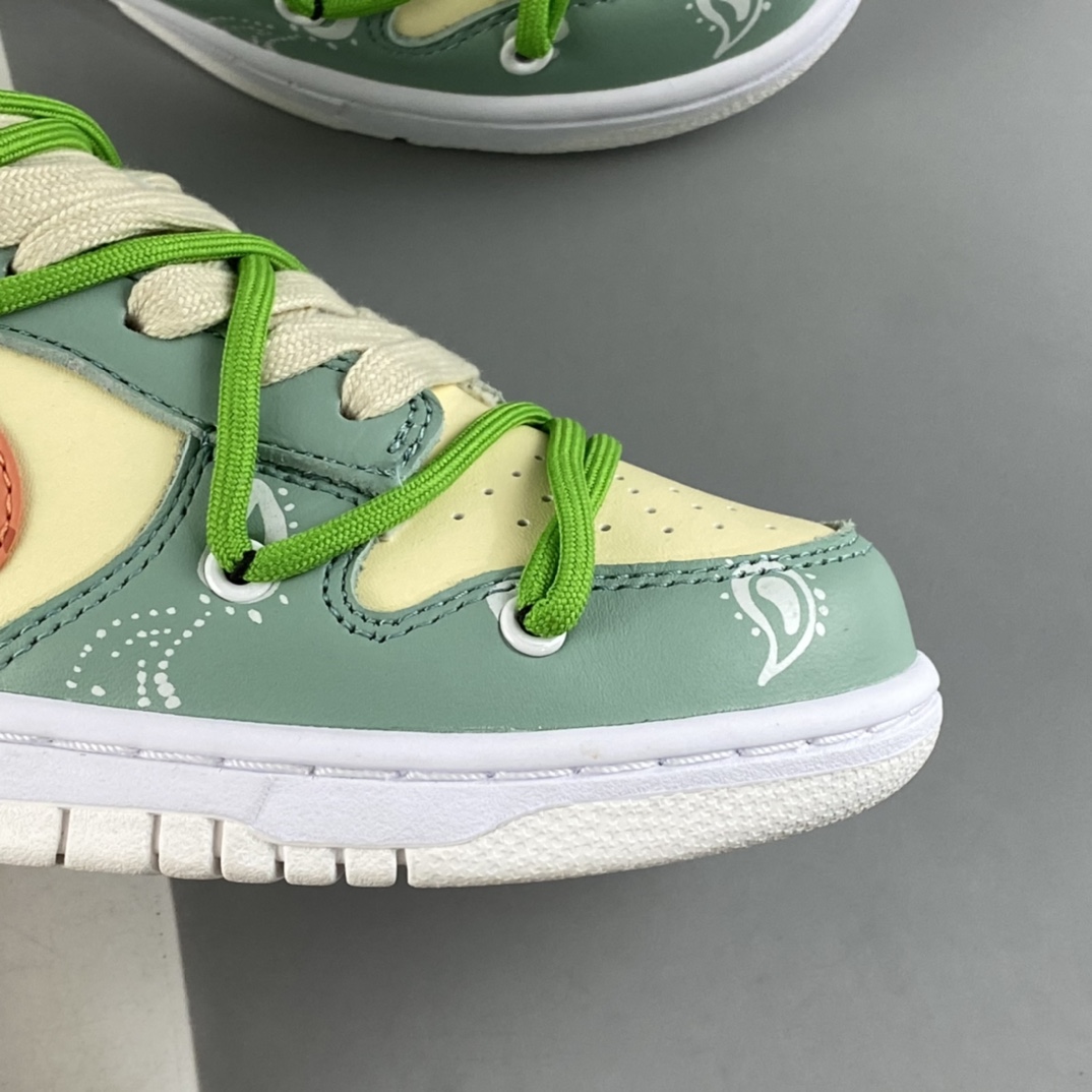 P360  Nike Dunk low 腰果花绑带解构 SB扣碎篮板时尚休闲板鞋 DH9765-100
