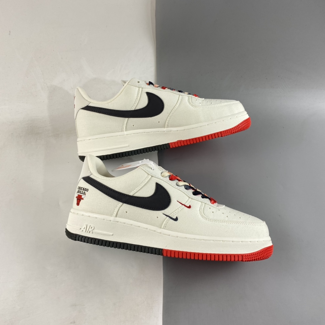 P220  Nike Air Force 1’07 Low 黑红 芝加哥公牛城市限定低帮板鞋 NA2022-006