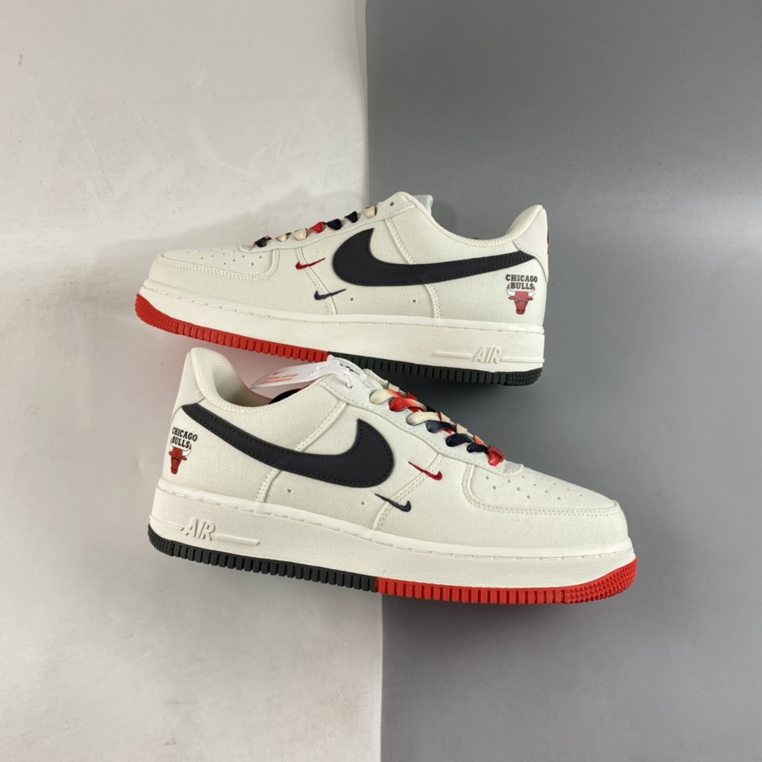 P220  Nike Air Force 1’07 Low 黑红 芝加哥公牛城市限定低帮板鞋 NA2022-006