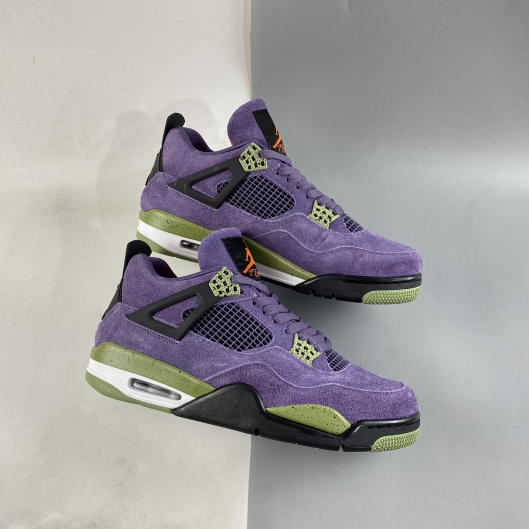 P400   Air Jordan 4 Retro ” Canyon Purple” AJ4乔4 紫色 文化篮球鞋 AQ9129-500