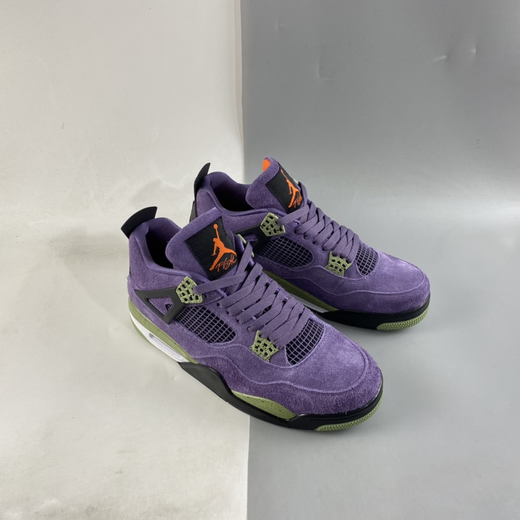 P400   Air Jordan 4 Retro ” Canyon Purple” AJ4乔4 紫色 文化篮球鞋 AQ9129-500