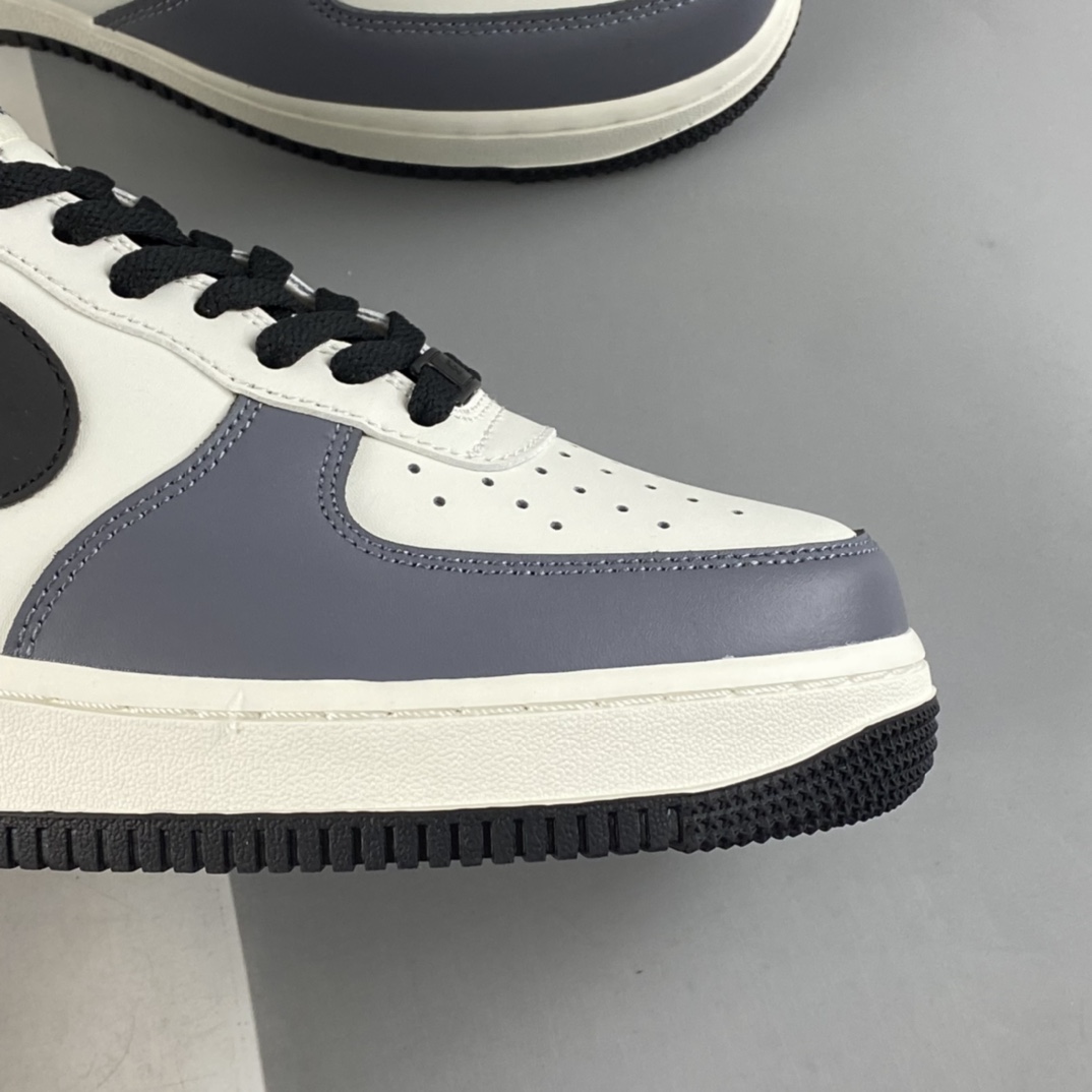 P220  Nike Air Force 1’07 Low 米白碳灰黑 空军一号低帮休闲板鞋 DD3063-608