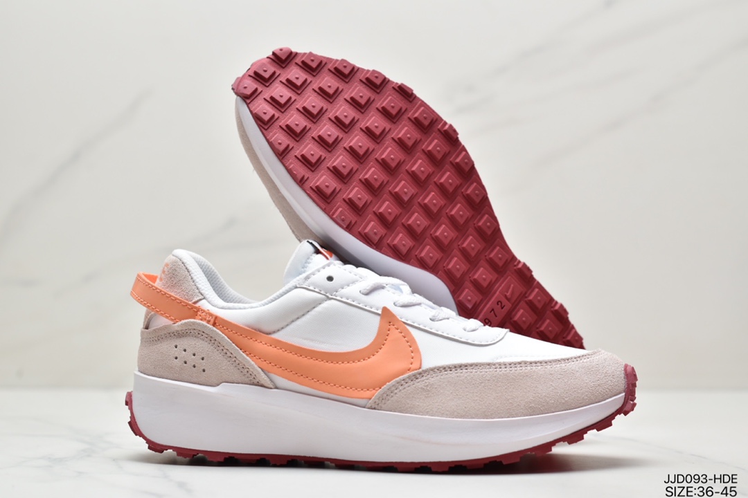 130 全新耐克Nike Waffle Debut”Black/White”华夫首次系列低帮复古休闲运动慢跑鞋DH9522-001