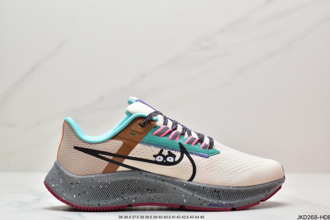 160 耐克Pegasus 38 登月38代系列九针眼网纱透气缓震疾速跑鞋DJ0860-400